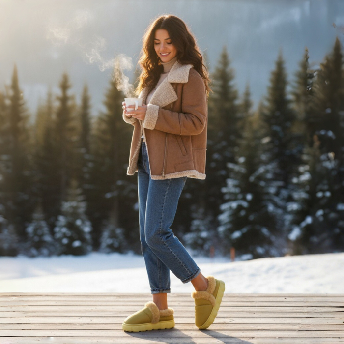 Papuci de casa imblaniti L639galben [6]