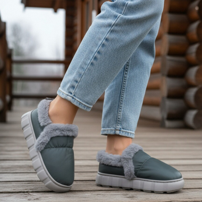 Papuci de casa imblaniti L639gri [1]