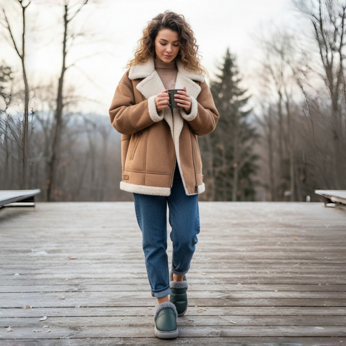 Papuci de casa imblaniti L639gri [4]