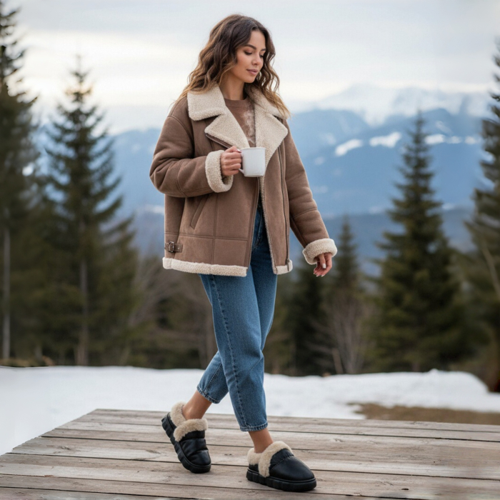 Papuci de casa imblaniti L639negru [5]