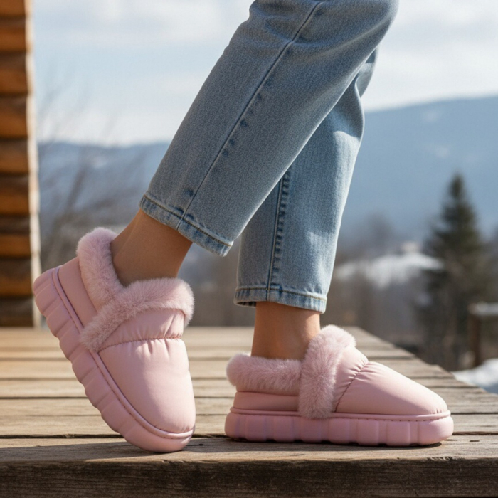 Papuci de casa imblaniti L639roz [8]