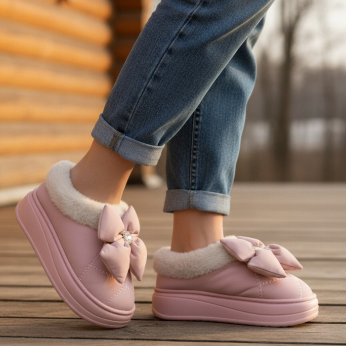 Papuci de casa imblaniti L737roz [3]
