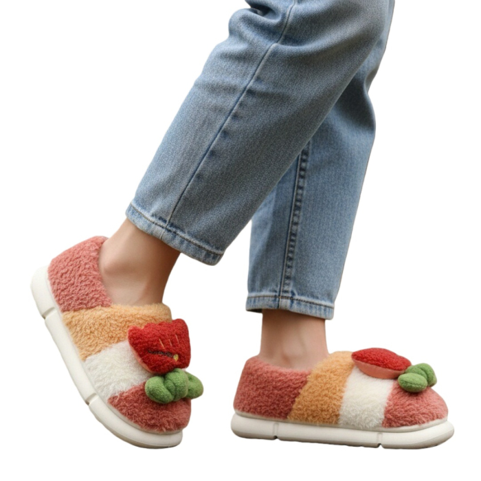 Papuci de casa pufosi 43079D-56rosu [8]