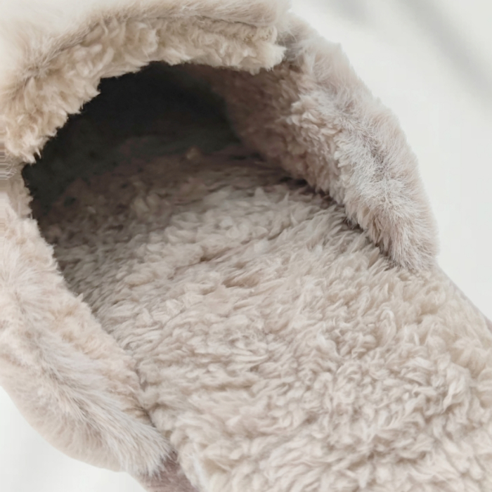 Papuci de casa pufosi A-648maro [7]