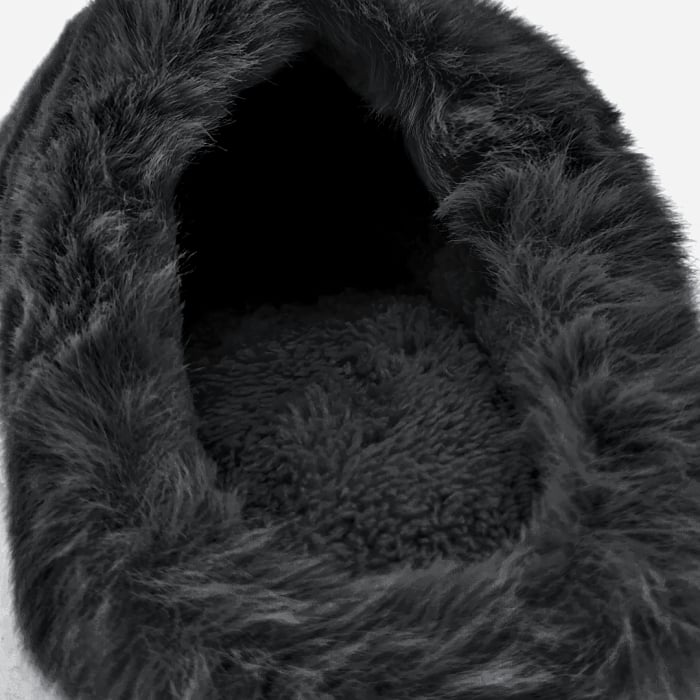 Papuci de casa pufosi A-668negru [3]