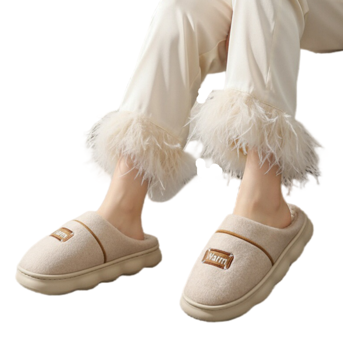 Papuci de casa pufosi A-812bej [3]