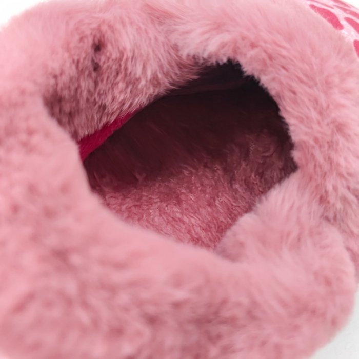 Papuci de casa pufosi L605roz [10]