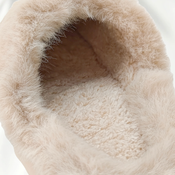 Papuci de casa pufosi A-816bej [15]