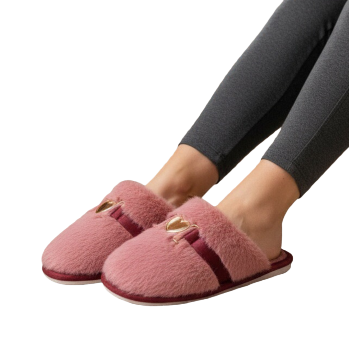 Papuci de casa pufosi WF910roz [2]