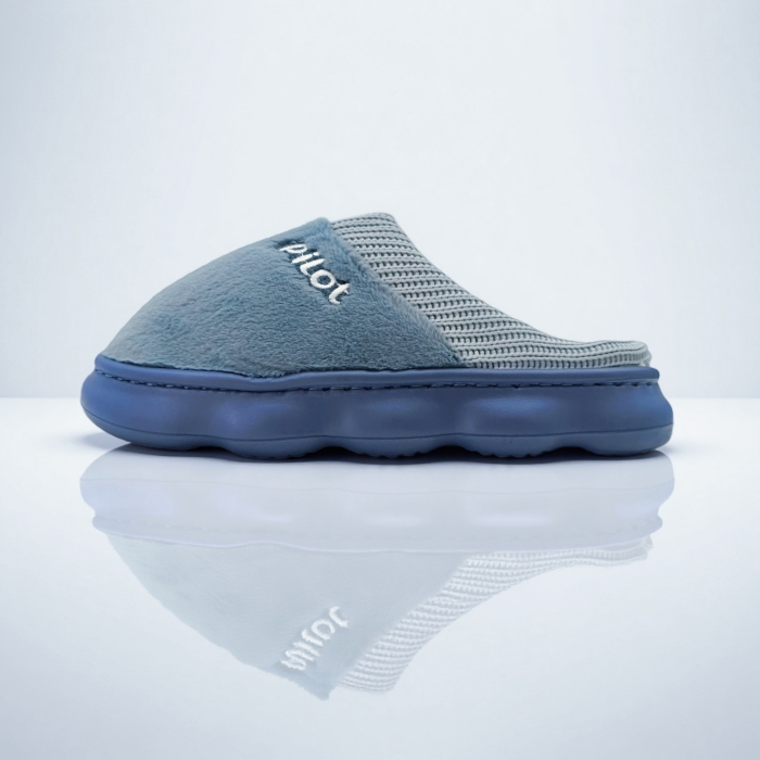 Papuci de casa pufosi A-821albastru [3]