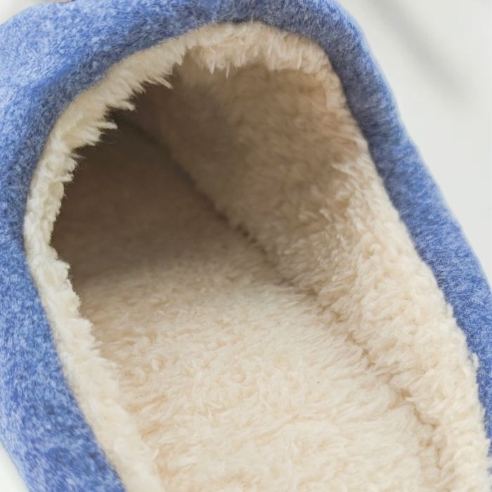 Papuci de casa pufosi A-840bleumarin [6]