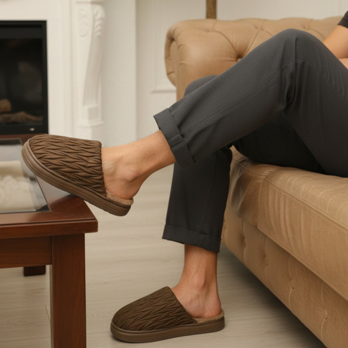 Papuci de casa pufosi D365maro [4]