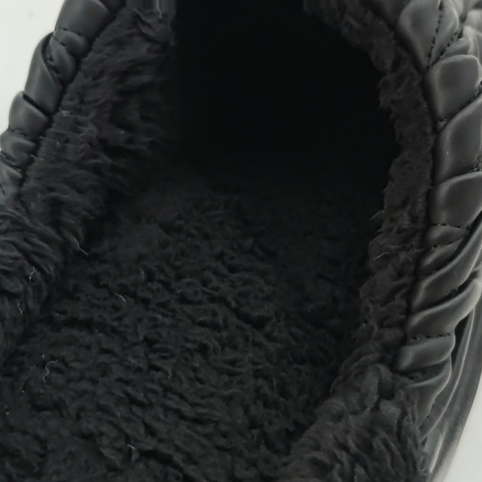 Papuci de casa pufosi D365negru [6]