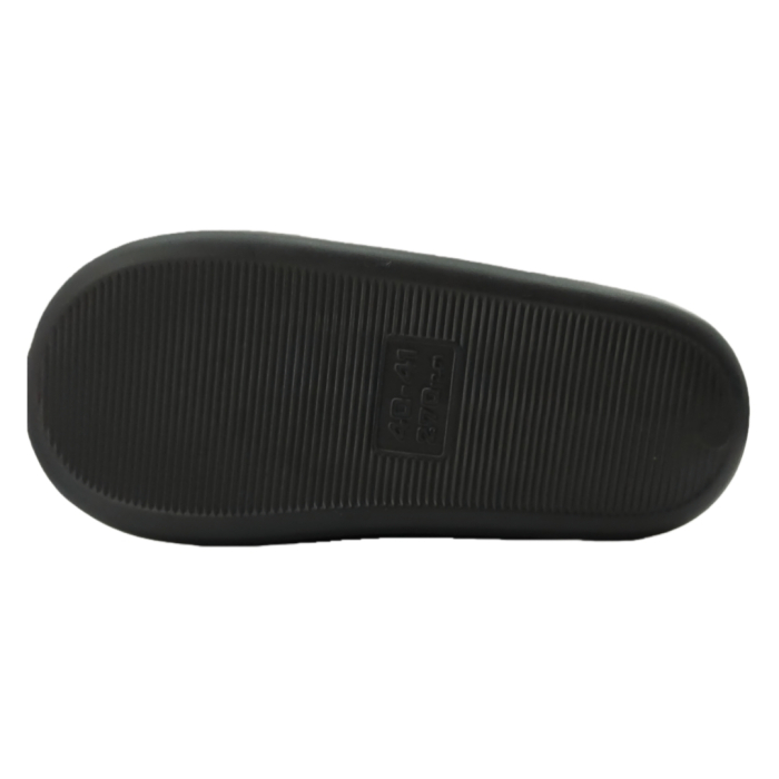 Papuci de casa pufosi D367negru [9]