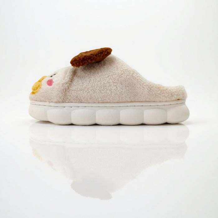 Papuci de casa pufosi F-23bej [3]