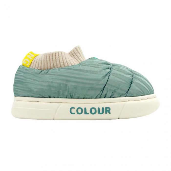 Papuci captusiti din bumbac 43079D-58verde [2]