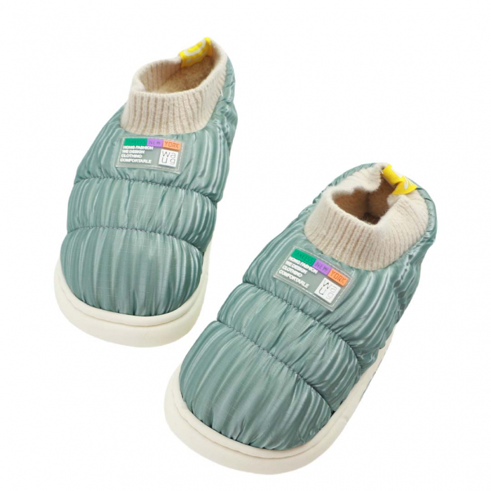 Papuci captusiti din bumbac 43079D-58verde [4]