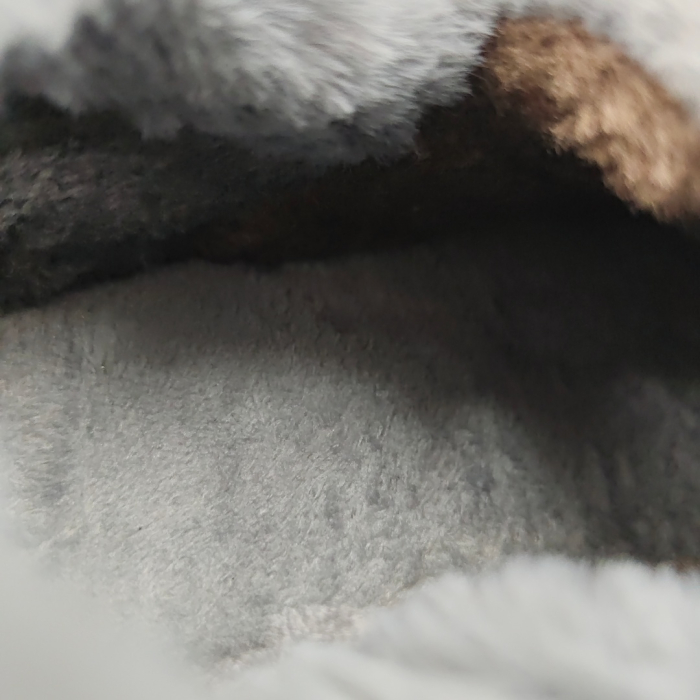 Papuci de casa pufosi L605gri [9]