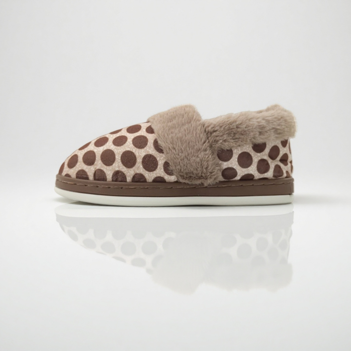 Papuci de casa pufosi L605maro [3]