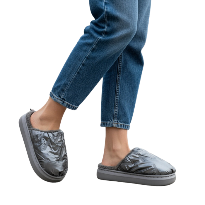 Papuci de casa pufosi L673gri [2]