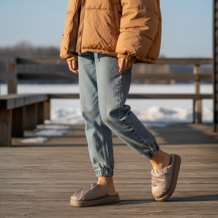 Papuci de casa pufosi L673maro [7]