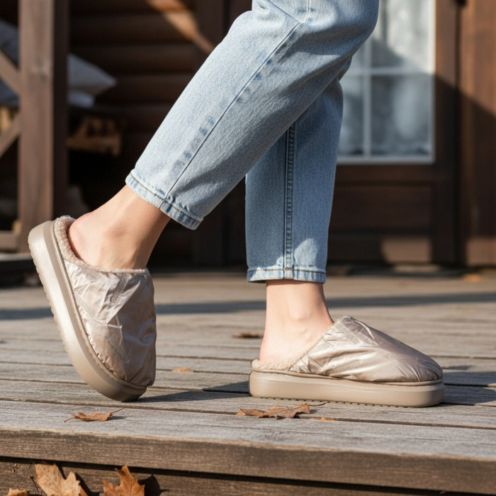 Papuci de casa pufosi L673maro [1]