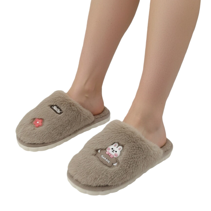 Papuci de casa pufosi L689maro [2]