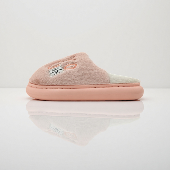 Papuci de casa pufosi L707roz deschis [3]