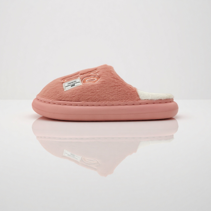 Papuci de casa pufosi L707roz inchis [3]