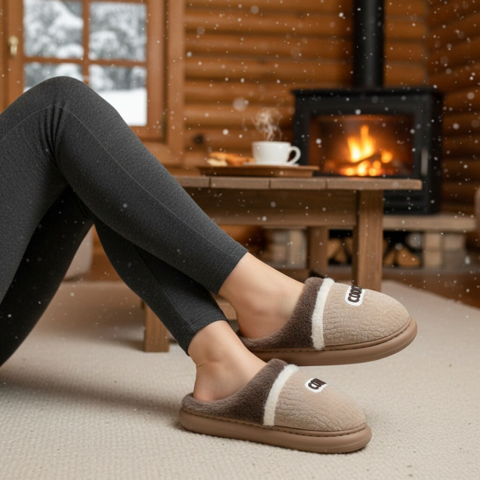 Papuci de casa pufosi L709maro [5]