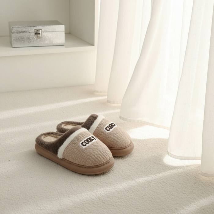 Papuci de casa pufosi L709maro [7]