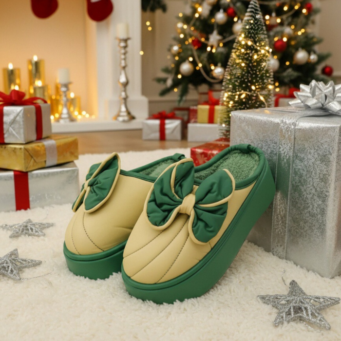 Papuci de casa pufosi L723galben [5]