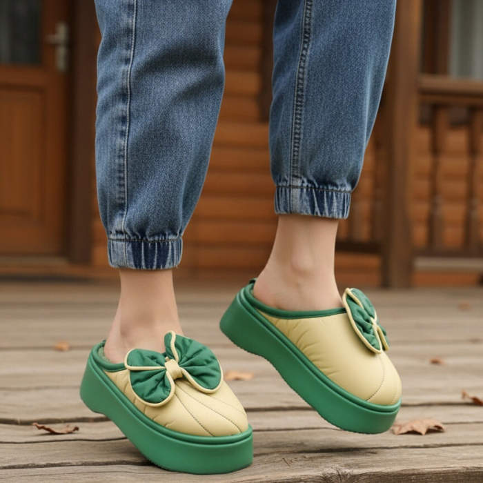 Papuci de casa pufosi L723galben [1]