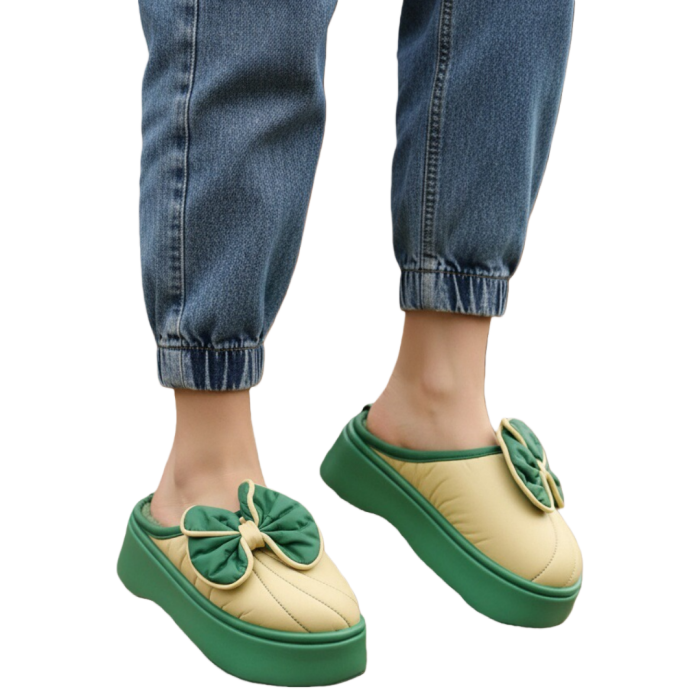 Papuci de casa pufosi L723galben [2]