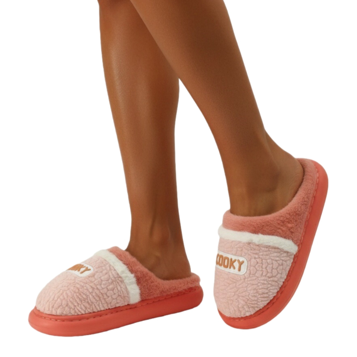 Papuci de casa pufosi L709roz [2]