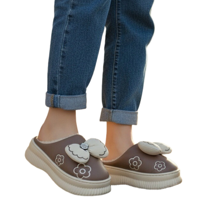 Papuci de casa pufosi L736maro [2]