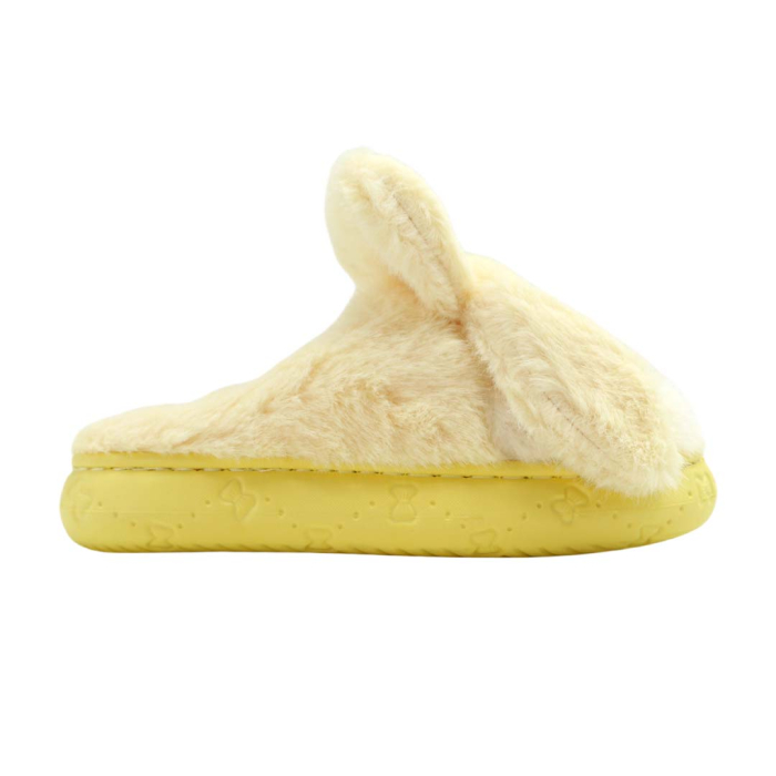 Papuci de casa pufosi, model Iepuras L638galben [11]