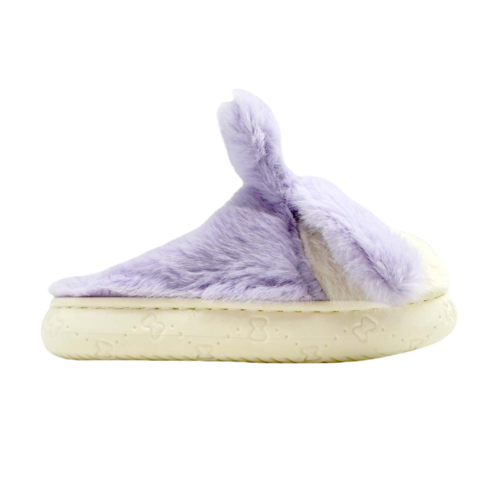 Papuci de casa pufosi, model Iepuras L638mov [12]