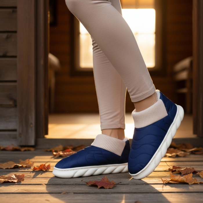 Papuci captusiti din bumbac H53bleumarin [1]