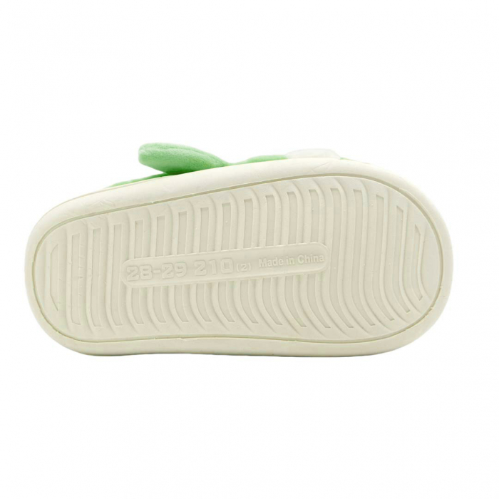 Papuci de casa pufosi, model Pestisor C111-112verde [5]