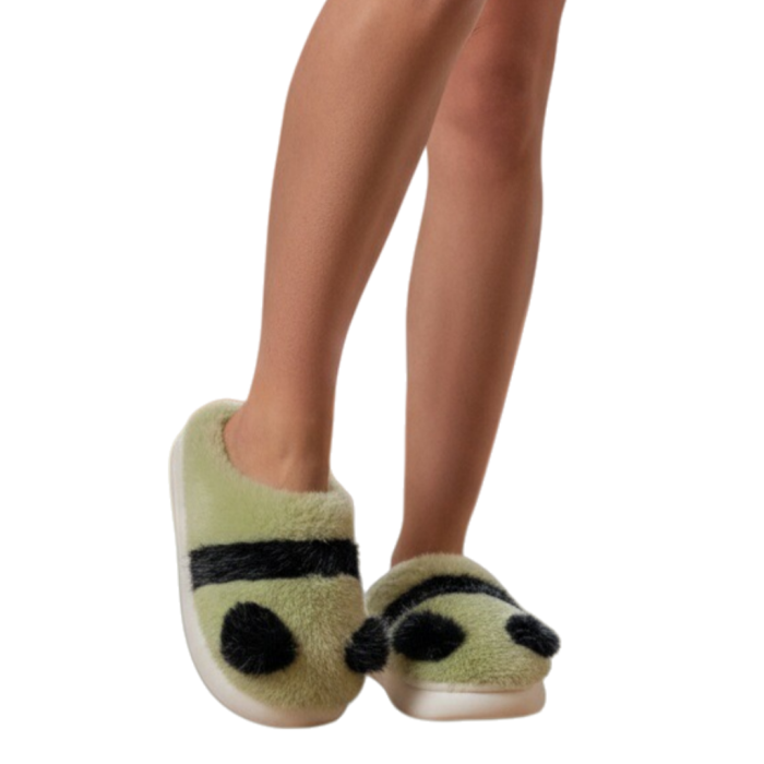 Papuci de casa pufosi si haiosi L629verde [2]