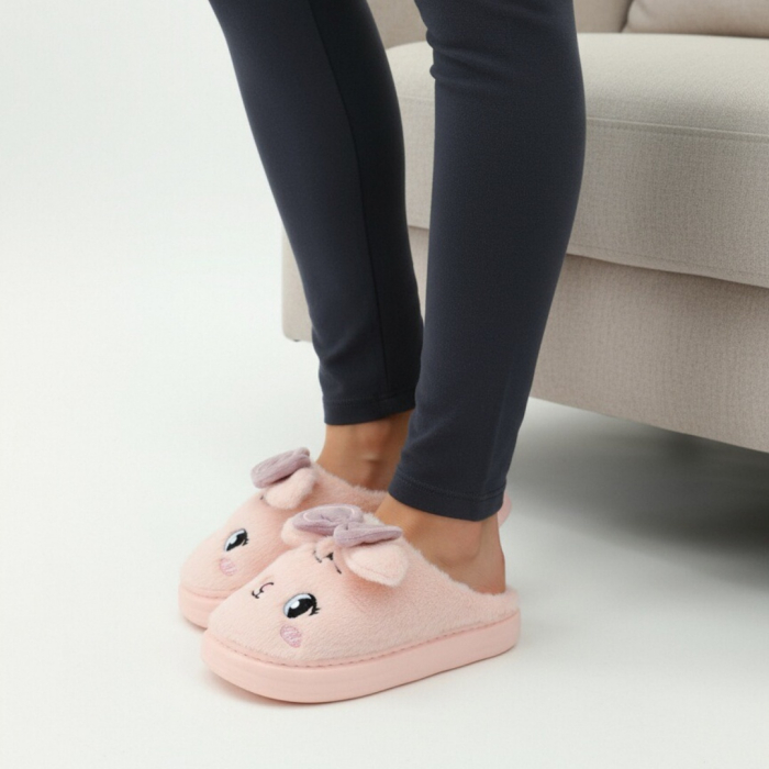 Papuci de casa pufosi si haiosi L679roz [7]