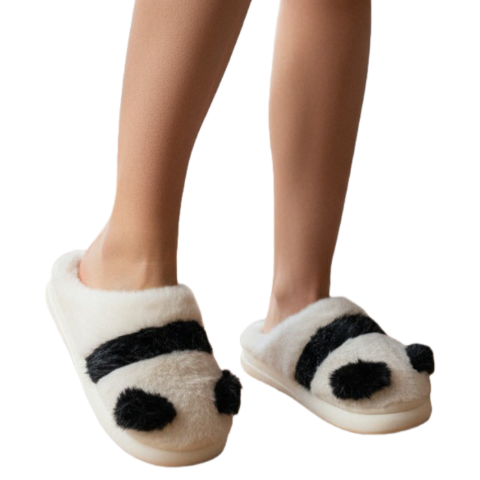 Papuci de casa pufosi si haiosi L629alb [2]