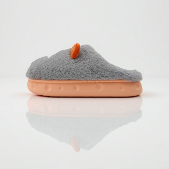 Papuci de casa pufosi si haiosi L635gri [3]