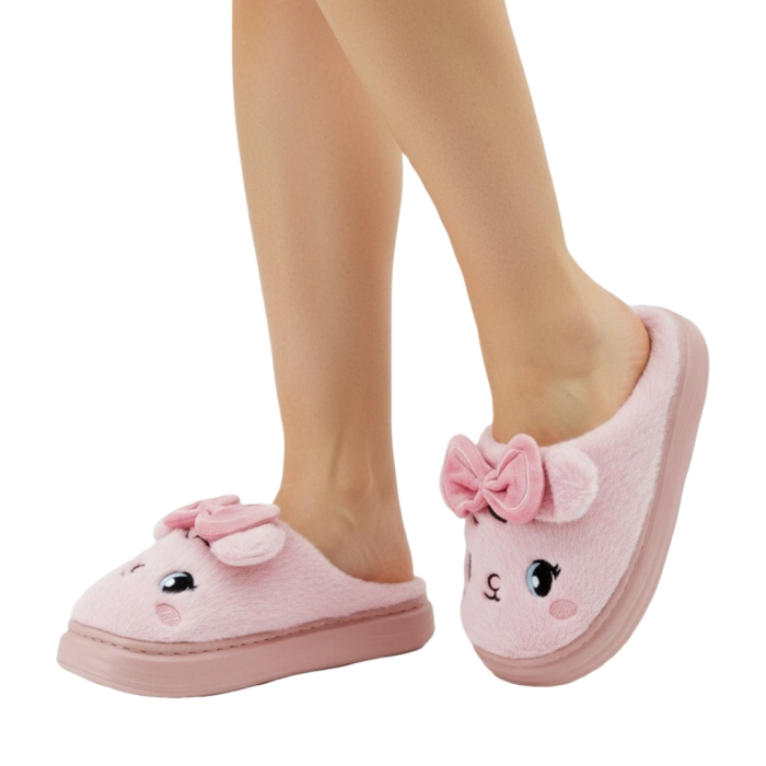 Papuci de casa pufosi si haiosi L679mov [1]