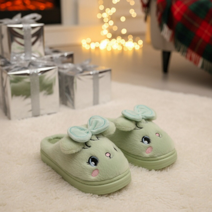 Papuci de casa pufosi si haiosi L679verde [7]