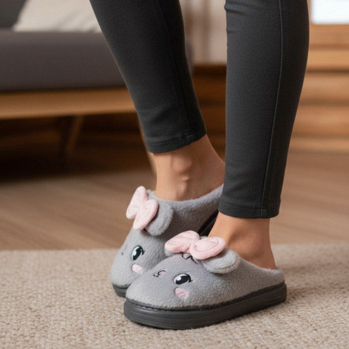 Papuci de casa pufosi si haiosi L679gri [1]