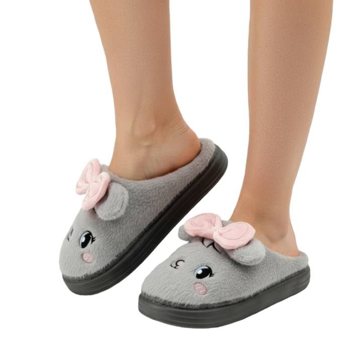 Papuci de casa pufosi si haiosi L679gri [2]