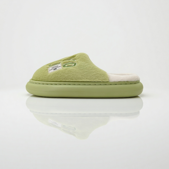 Papuci de casa pufosi L707verde [3]