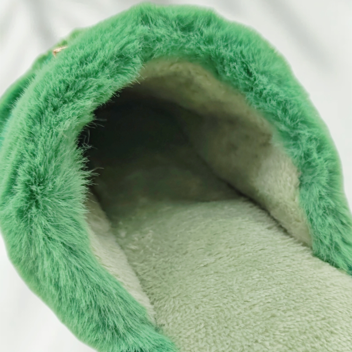 Papuci de casa pufosi WF910verde [12]